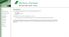 Desktop Screenshot of dietrich-fechner.de